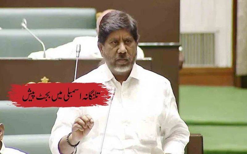  تلنگانہ اسمبلی میں مالی سال27-2026 کے لیے 3.24 لاکھ کروڑ روپے کا بجٹ پیش 